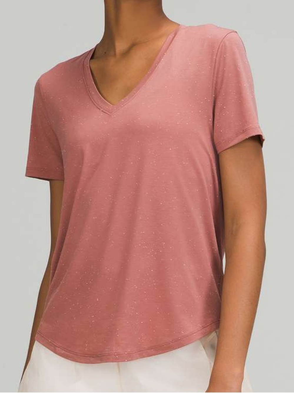 Lululemon Love mauve Tee Short Sleeve V-Neck T-Shirt